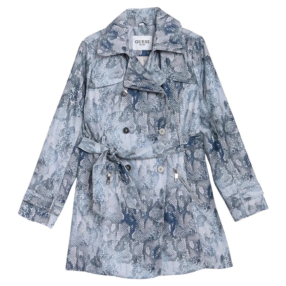 GUESS Printed‎ Double Breasted Trench Coat